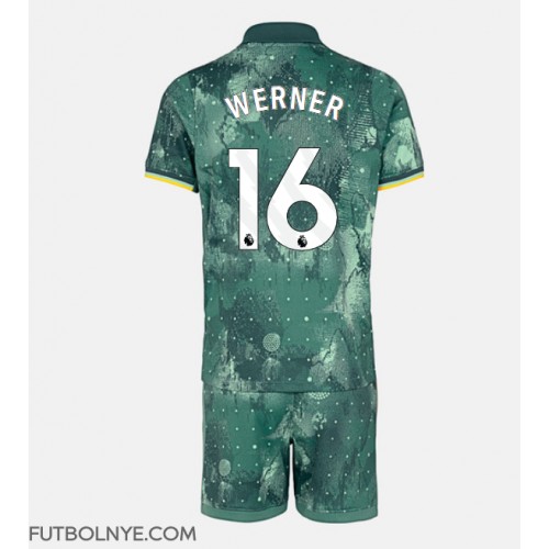 Camiseta Tottenham Hotspur Timo Werner #16 Tercera Equipación para niños 2024-25 manga corta (+ pantalones cortos)